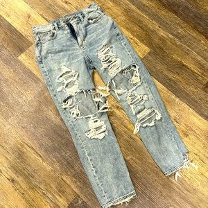 American eagle distressed denim